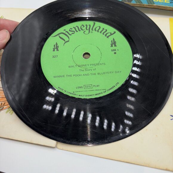 VTG Mixed Lot of 5 Walt Disney Read Along Books And Records 33 1/3 RPM-Flaws - Picture 5 of 16